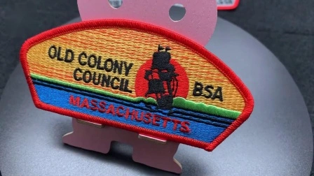 中国製のカスタムアイロン接着軍事刺繍パッチ